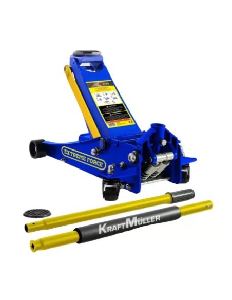 CRIC ROULEUR PROFESSIONNEL 2.25 TONNES KRAFTMULLER EXTRA PLAT BLEU